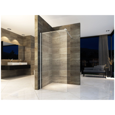 Paroi Douche Fixe - Verre transparent L80xH200 8mm