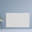 Radiateur horizontale T33 - 8 connexions - 600 x 600 mm - 1433 W